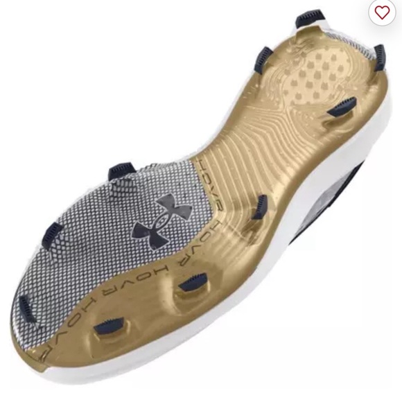 Under Armour Harper 8 Elite TPU "White/Midnight Navy" Men's Baseball Cleat - Picture 5 of 15